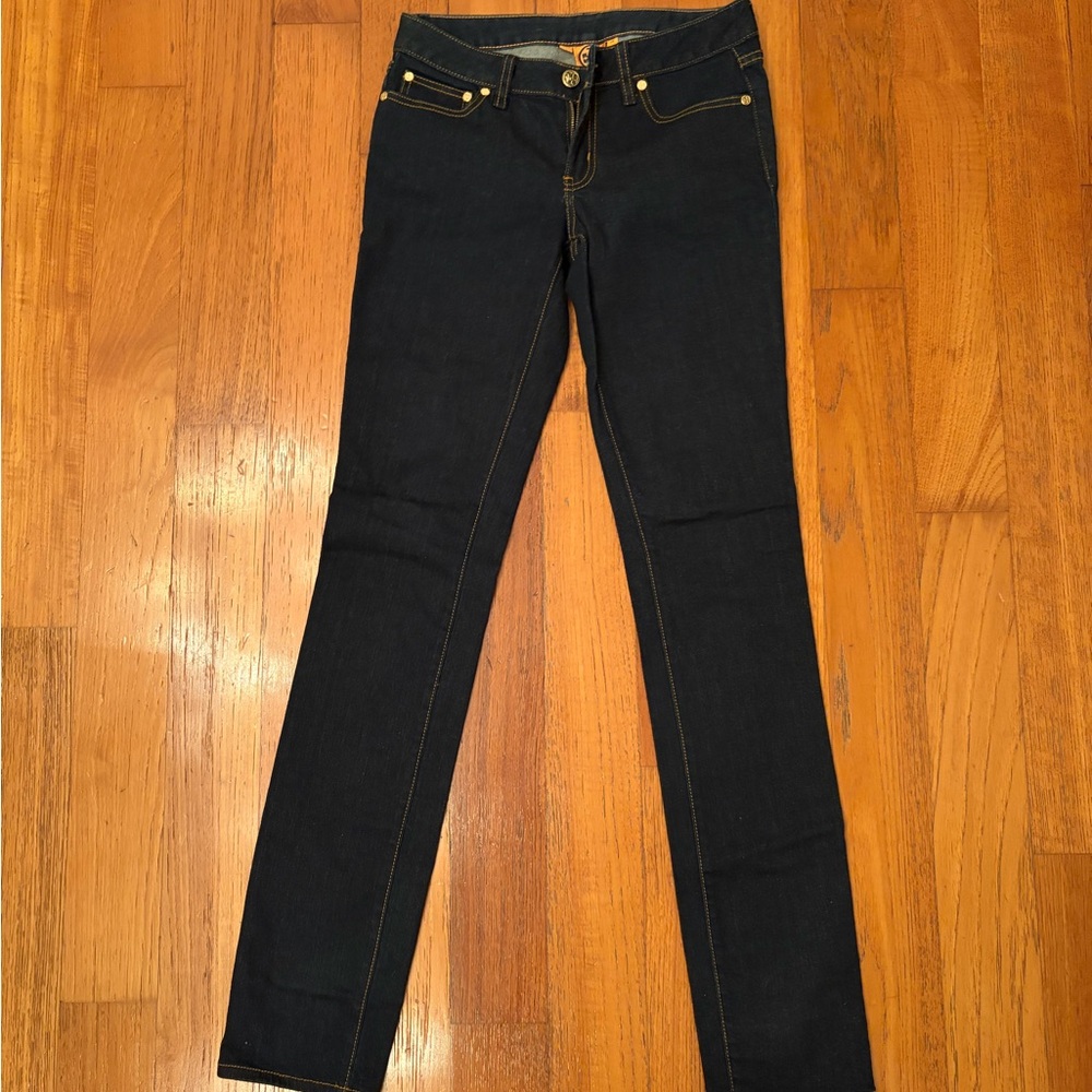 Tory Burch Midnight Blue Skinny Jeans